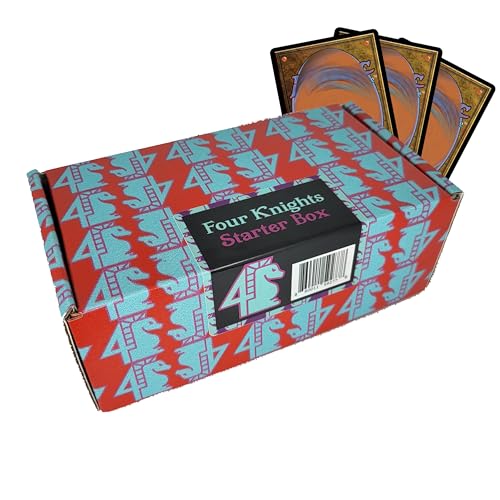 Four Knights: MTG TCG Starter Collection Commander EDH Booster Box 500+ Assorted Cards with Rares Foils and Mythic Compatible with Magic