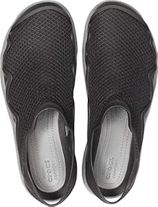 crocs men's swiftwater mesh wave sandals size 10 black