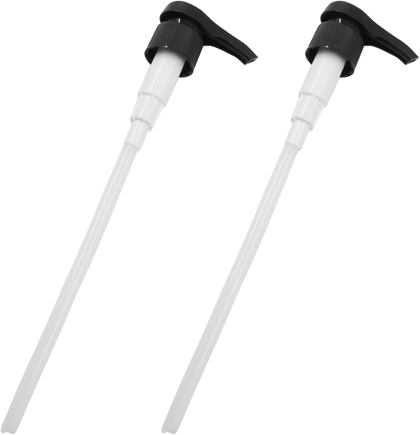 Bonsicoky Shampoo Pump Dispenser, Black, 2-Pack