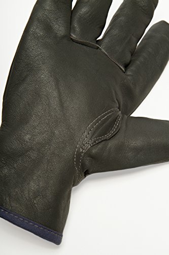 Insulated Work Gloves. Goatskin Leather Winter Gloves. 3M Thinsulate Lining. For Men And Women - See Size Chart Pictured At Left. #TOP2