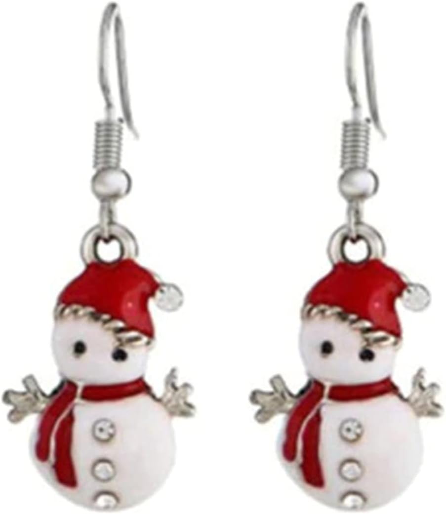 Christmas Earrings for Women Cute Xmas Tree Snowflake Dangle Drop Holiday Earrings Winter Decoration Jewelry Gifts D One Size - Image 1 of 3