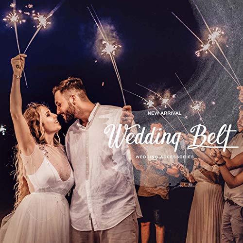 Brishow Handmade Wedding Bride Belt Silver Crystal Bridal Belts Sashes Rhinestone Bridesmaid Sash Dress Accessories For Women And Girls (Silver-White) #TOP6