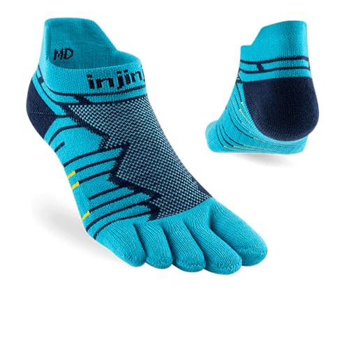 Image of Injinji Men's Run Midweight No Show Toesocks