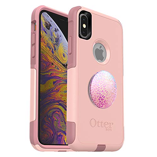 Bundle: OtterBox Commuter Series Case for iPhone Xs  (Ballet Way) + PopSockets PopGrip  (Petal Power)