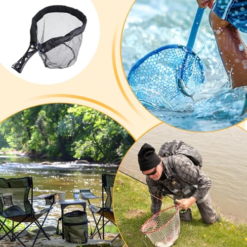 Filet d'atterrissage de pêche avec manche portable pour perche et carnassiers - 4