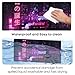 Large Gaming Mouse Pad for Desk (31.5x15.7 in) Laptop Mousepad with Non-Slip Rubber Base, XXL Desk Pad Mat with Stitched Edges,Waterprooof Keyboard Pad for Gamer,Office,Home Purple