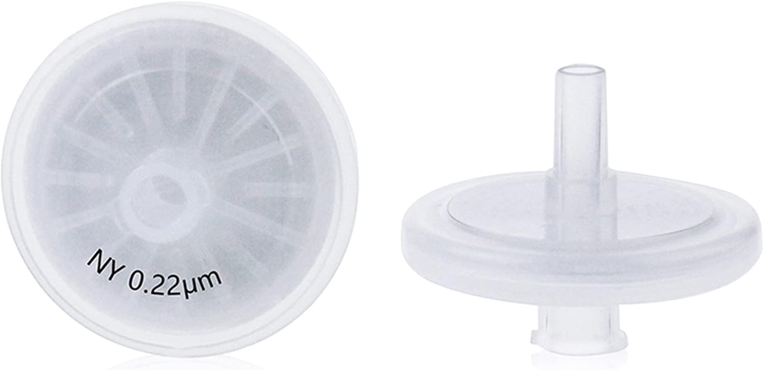 Welded Syringe Filters, Pack of 20, Nylon Membrane Diameter 25 mm Pore Size 0.22 μm Filtration by Labfil