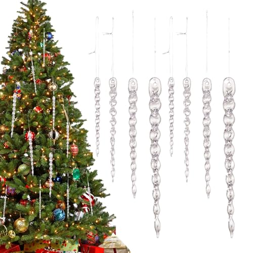Glaçon de Noël incassable en acrylique pour décorer sans risque de casse - 7