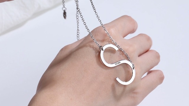 INBLUE Nome Personalizzato Collana Ciondolo Piatto per Uomo