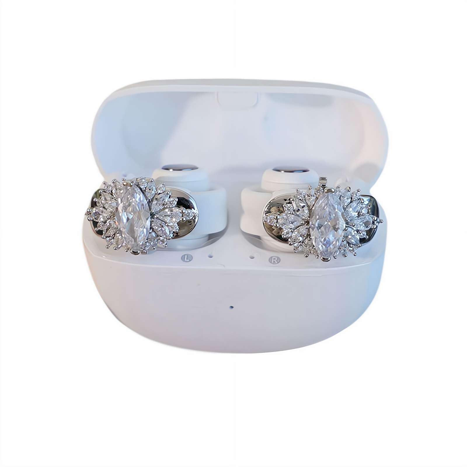Clip On Ear Buds Look Like Jewelry Tkerinse Rhinestone For Clip On ...