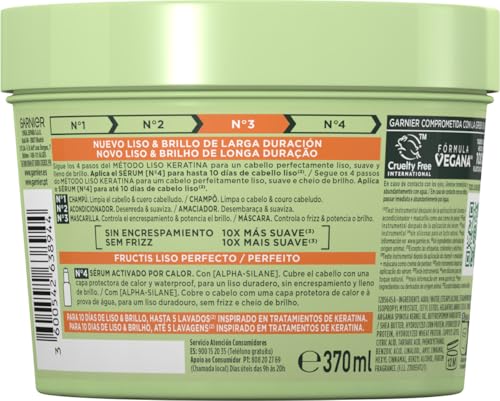 Fructis Nº3 masque lissant à la kératine 370 ml - vue 3