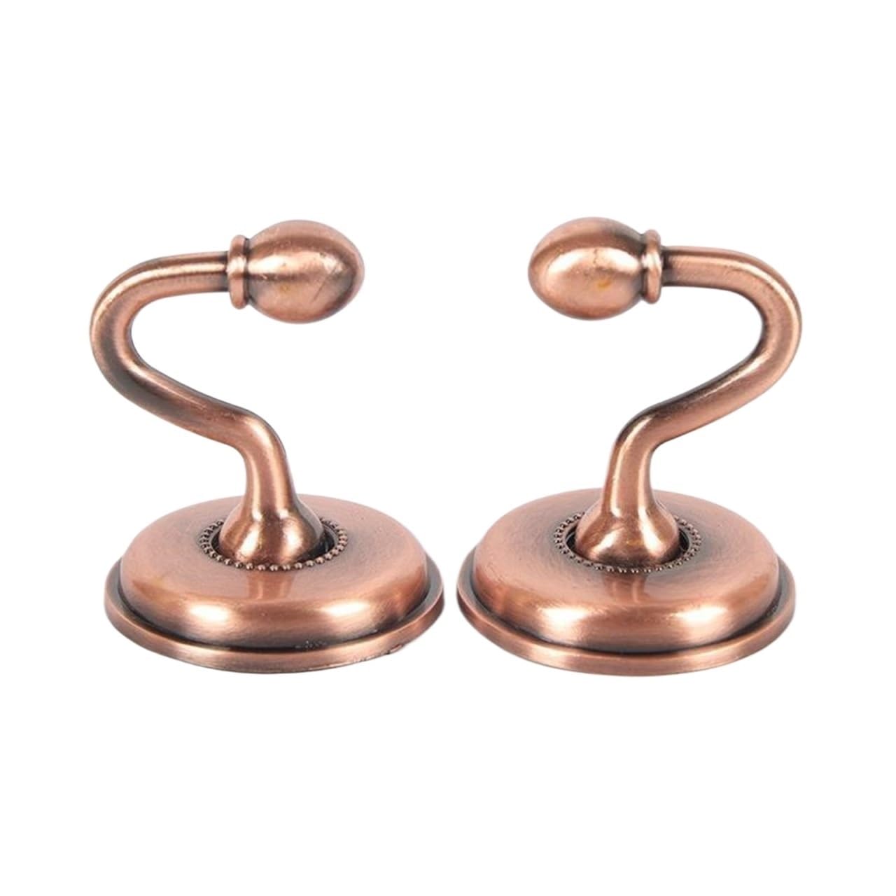 Brass Curtain Tieback Hook 2PCS Metal Zinc Alloy Curtain Holdbacks Wall Mounted Tie Back Hooks for Window Drapes Bedroom(A2)