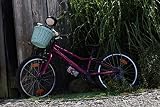 e-wicker24 Kosz rowerowy dla dzieci, mały pleciony koszyk na rower dziecięcy, wiklinowy kosz na kierownicę