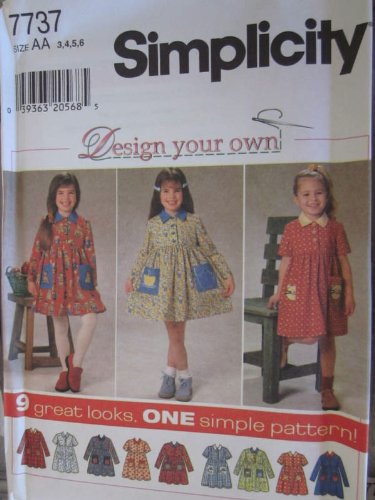 Patron pour robe pour fille Simplicit 7737 pour tenues de fête