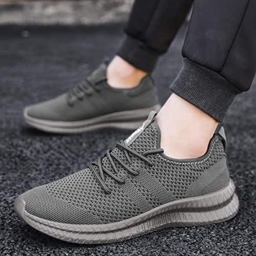 FUJEAK mannen wandelschoenen fitness schoenen sneakers running tennis schoenen casual street running mode lichtgewicht ademende slippers Blau 47 EU