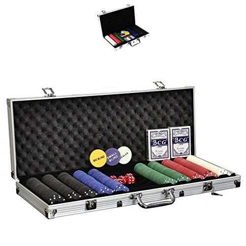 SONLEX Pokerkoffer mit 300 500 Pokerchips abschließbar...