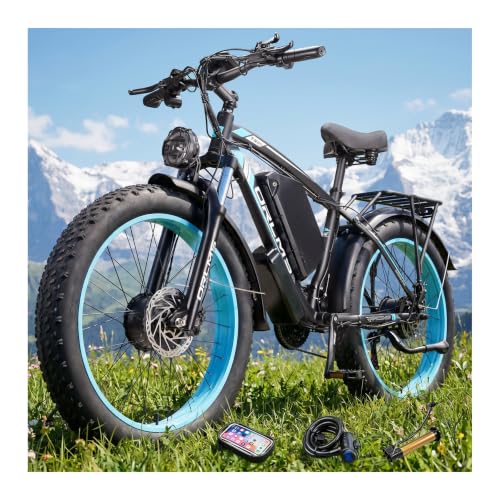 ORLMS Electric Bike for Adults, 50MPH Dual Motor Ebike