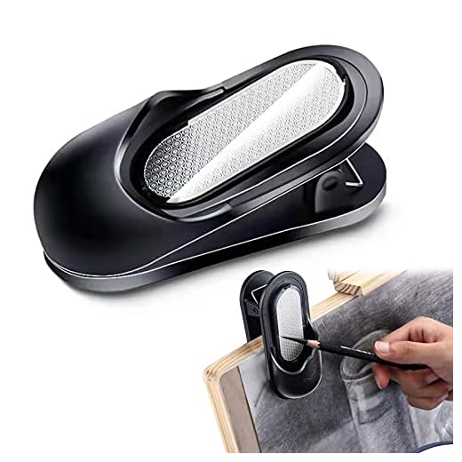 Sacapuntas de papel de lija Molinillo de lápiz Boceto Papel de lija Lápiz de dibujo de arte Mate Sacapuntas de papel de lija Bloque de pintura de lápiz Afilado de plomo con soporte de clip