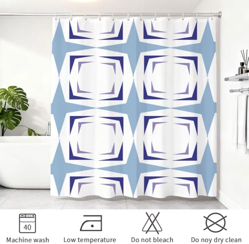 Rideau de douche en tissu polyester de qualité supérieure lavable en machine - 8