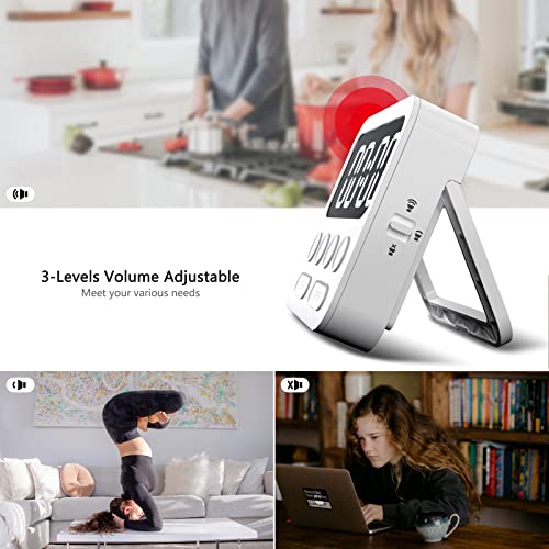 Timer,Kitchen Timer,Magnetic Digital Stopwatch Clock Countdown Countup Timer With Large Led Display Volume Adjustable For Cooking,Exercise, Baking, Classroom Timer For Kids #TOP3
