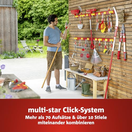 WOLF-Garten multi-star Teichkescher WK-M (Kescher mit feinen Maschen, 35 x 30 cm Seitenlänge, ideal zur Entfernung von Laub, Wasserlinsen, Algen im Gartenteich & Umsetzen von Fischen) 71ANA011650