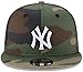 New Era Unisex-Adult MLB 9Fifty Camo Primary Logo Adjustable Snapback Hat Cap One Size Fits All - New York Yankees Camo Green