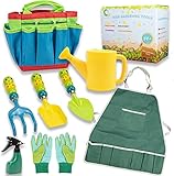 AvaeSCe Gartengeräte für Kinder, Spielwerkzeuge für den Garten / Strand, Gartenwerkzeug Set Im Freien Geschenk für Junge Mädchen 4 Jahre +