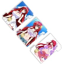 Waifu Anime Girl Credit Debit Card Adhesive Vinyl Skin Ultra Thin Card Decal Sticker Personalization Wrap 3 Piece Set B, Small Window