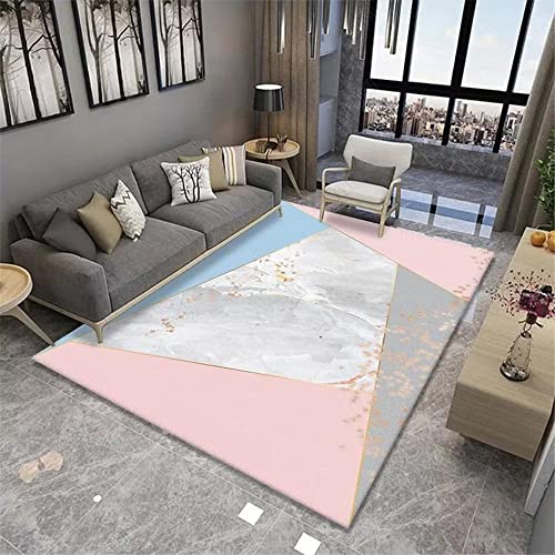 Tapis cuisine rectangulaire grand format gris rose pour le couloir