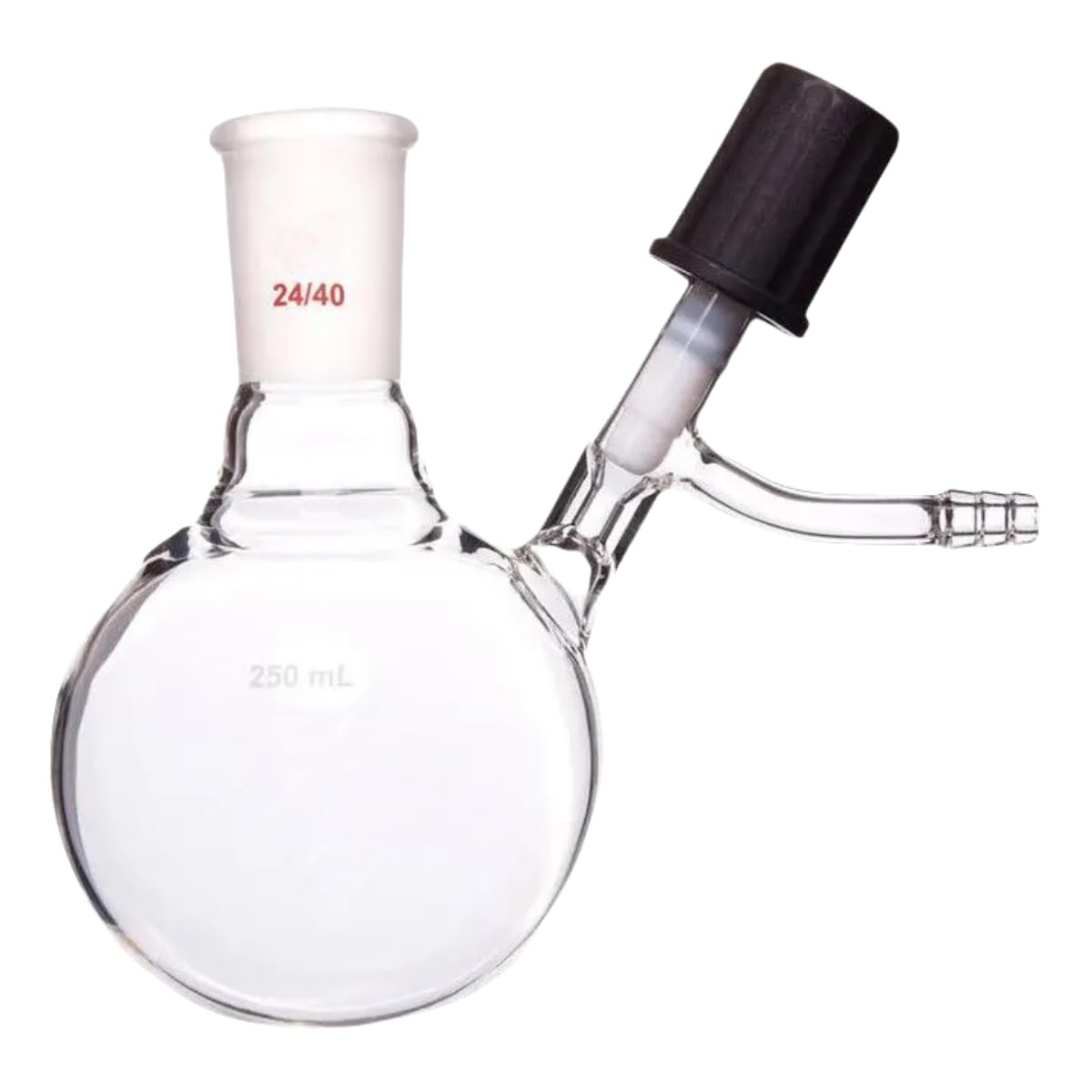 0-4mm High Vacuum Valve Reaction Flask Schlenk Flask Tube Air-Free Style Reaction Storage 14/20 Joint Lab Glassware 100ml