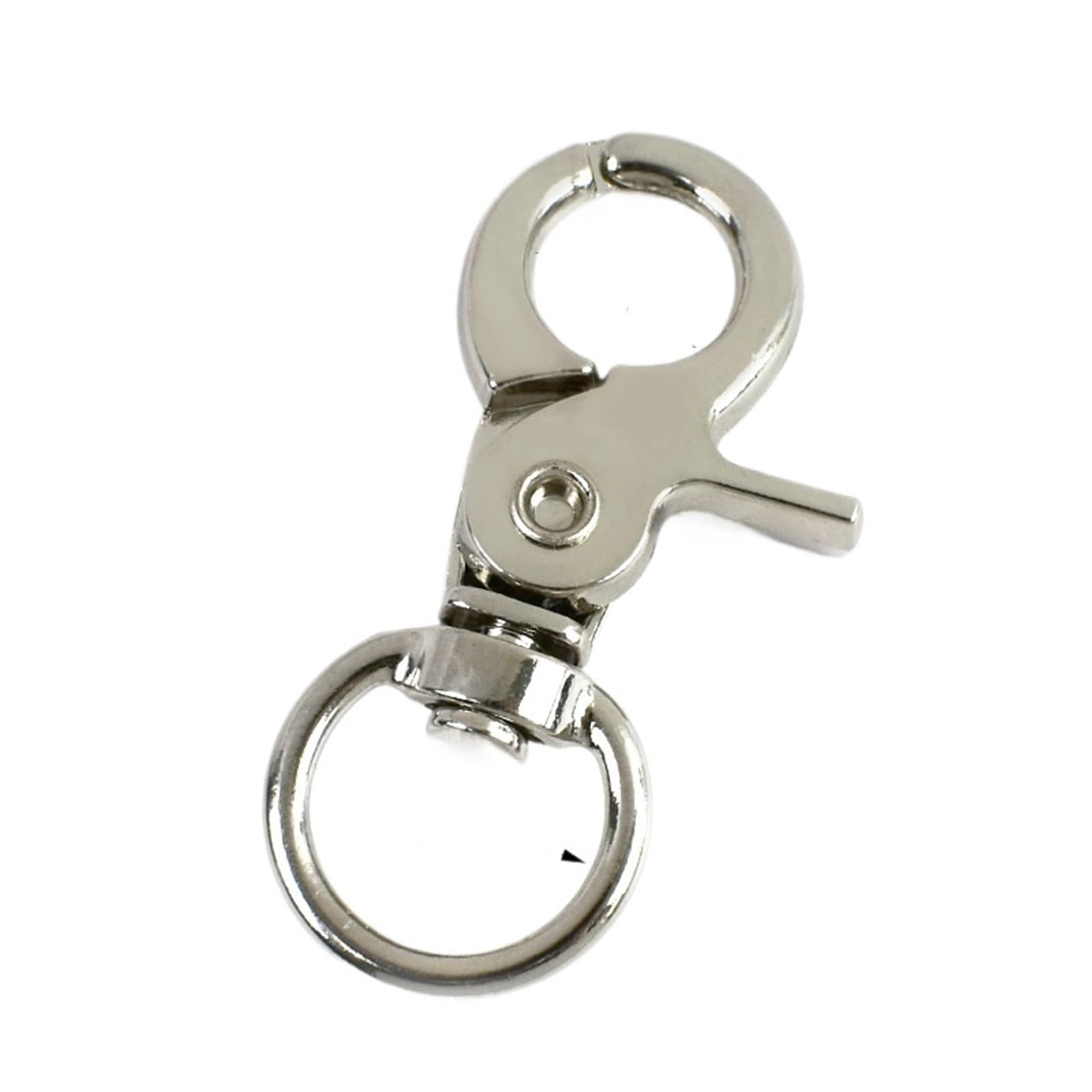 Metalowy obrotowy karabińczyk | Wielokolorowy 10-18 mm do breloka do smyczy na pasku torby: obrotowy, zatrzaski(Xp195-ss-18mm,10Pcs)