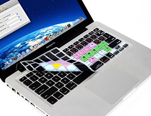 Xskn Final Cut Pro X Shortcuts Keyboard Skin 1Pc + Clear Silicone Keyboard Cover 1Pc For Macbook Air 13 & Pro 13 15 17, Retina (Us/European Iso Keyboard) #TOP2