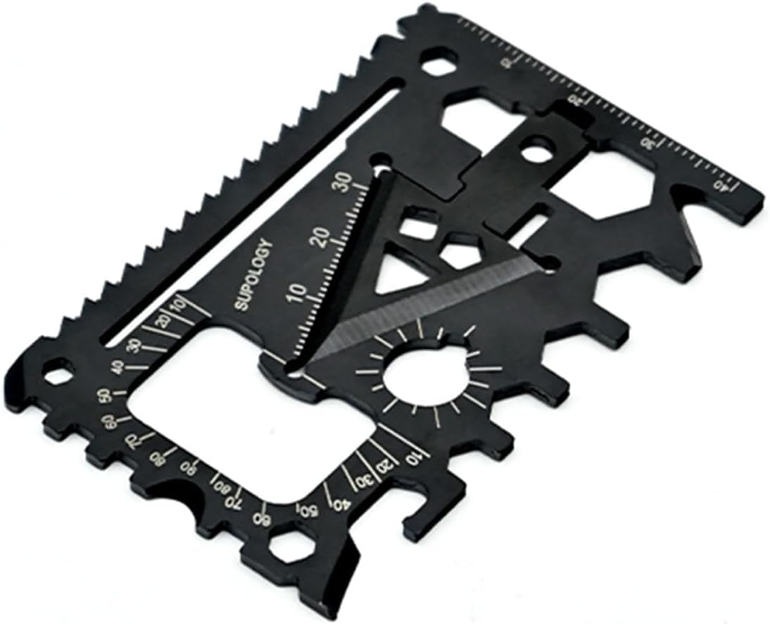 18-in-1 Slim Survival Multitool Card: Pocket-sized EDC Tool for Outdoors 18-in-1 Slim Survival Multitool Card: Pocket-sized EDC Tool for Outdoors
