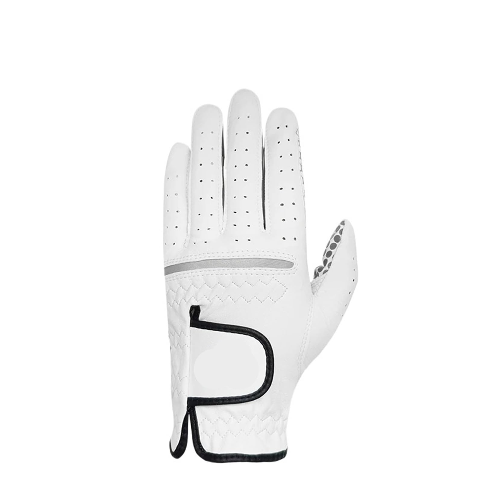 GVOVLVF Gant de golf pour homme en peau de mouton véritable blanc respirant, antidérapant, doux et confortable