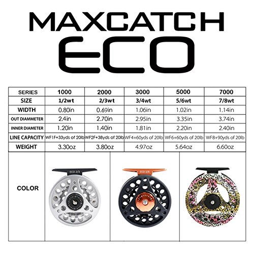 image for M MAXIMUMCATCH Maxcatch ECO Fly Reel Large Arbor with Aluminum Body (3