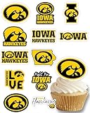 🏈 Quick & Easy Setup – Comes ready to use! These preassembled 3–4 inch Iowa Hawkeyes cupcake toppers instantly elevate your party décor. No DIY required—just insert into cupcakes or snacks and you're ready to go. 🎓 Perfect for Any Celebration – Wheth...