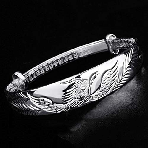 MAIHAO Fashion Jewelry Women's 925 Sterling Silver Folk-Custom Phoenix Bangle Bracelets - Image 2