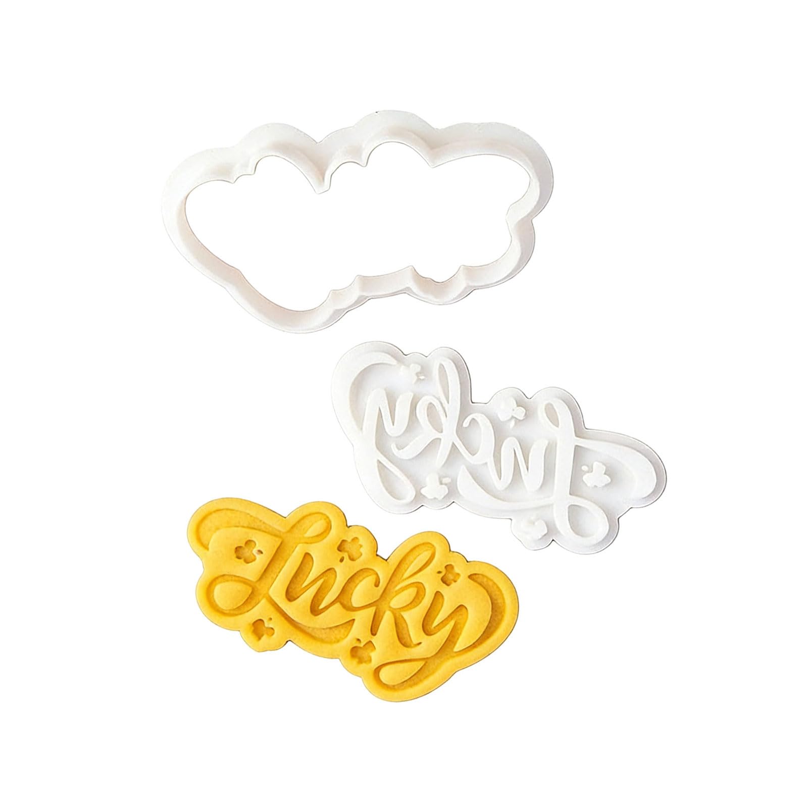 LUCKGONI Irish Festives Biscuits Cutter Set For Patricks Day Baking Decorating Cookie Stamps Press Shamrocks Shape