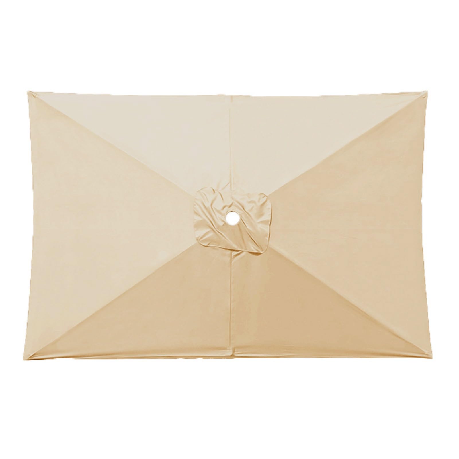 Toile parasol rectangulaire de remplacement réparer bâche usée beige 7x10 pieds