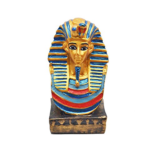 Busto faraón Tutankamón decorativo de piedra hecho en Egipto 3