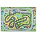 Kids Double Sided Felt Play Mat - 2 in 1 Racetrack/Town, Indoor/Outdoor, Machine Washable 59" L x 39" W...