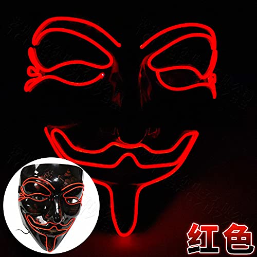 Luminous V Word Vendetta Ghost Dance Toy Halloween LED Creative Props (Size : B)