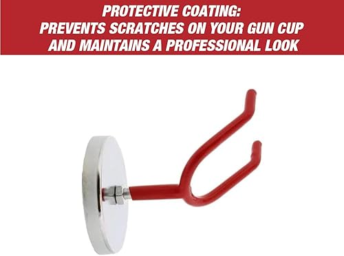 Miniatura 5 de Lauco Soporte magnético para pistola de pulverización para taza de alimentación por gravedad, HVLP, cabina de pulverización, pared de taller de