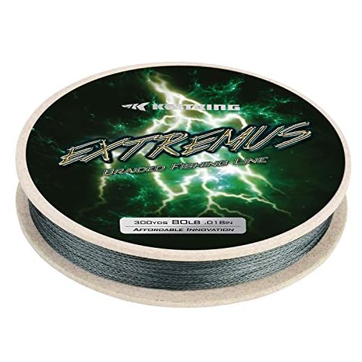 KastKing Extremus Braided Fishing Line,Gray,150Yds,15LB