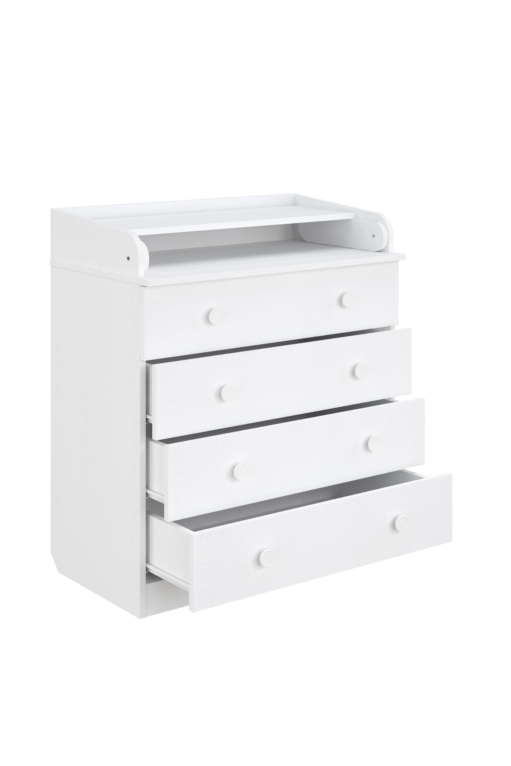 Shefa Kids Commode 800 blanche - Commode de qualité supérieure avec plan à langer pour chambre de bébé