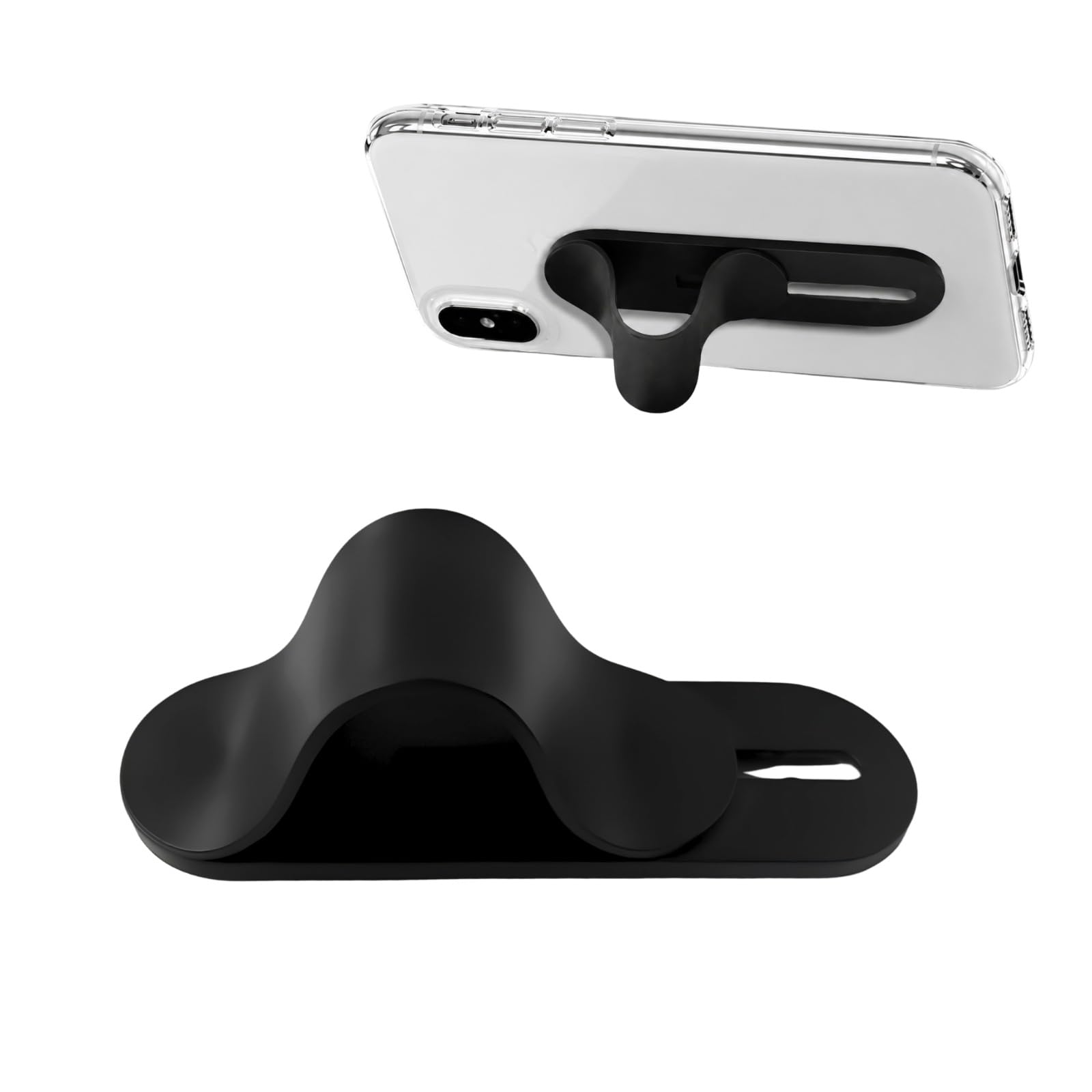 SD Enriching Beauty Mobile Phone Holder Stand & Finger Grip for Hand | Mobile Back Holder Grip for Selfie, Video & Gaming | Adjustable Mobile Stand Compatible with iPhone & All Smartphones (Black)