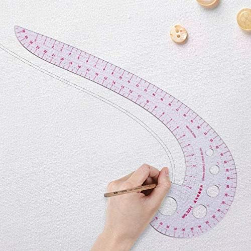 EXTCCT Sewing Tools 5 Stlye Sew French Curve Metric Shaped Ruler Measure for Sewing Dressmaking Pattern Design DIY Clothing Bendable Drawing Template, Perfect for Designers, Pattern Maker and Tailors