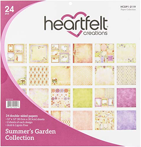 Bloc papier double-face 30x30 Summer's Garden Heartfelt Creations