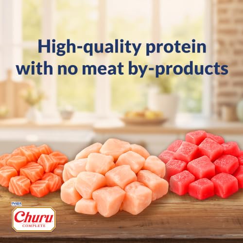 INABA Churu Complete Pate for Cats, Grain-Free, High Protein & Moisture, Wet Cat Food with Fish Oil, 1.76oz. Pouch, 12 Pouches, Chicken with Cheese Recipe - image 3