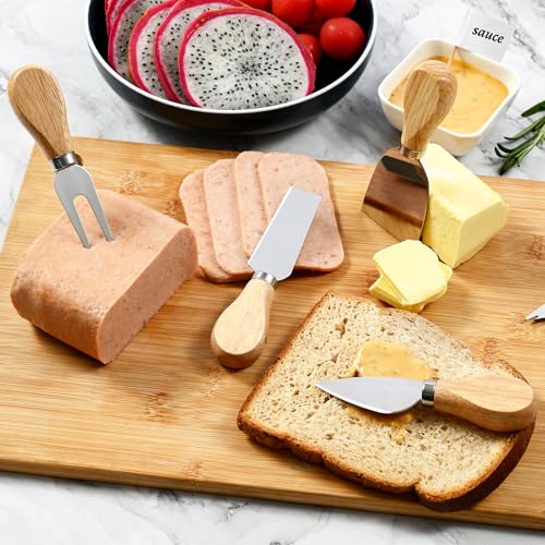 FrutPunch Charcuterie Boards Accessories, Charcuterie Accessories with Cheese Spreader Set, Charcuterie Utensils also Include Tongs, Spoons, Forks, Honey Sticks, Flags, A Total of 95 Pieces - Thumbnail 5
